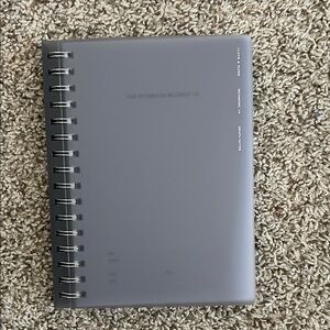 Cloth and Paper Graph Spiral Notebook